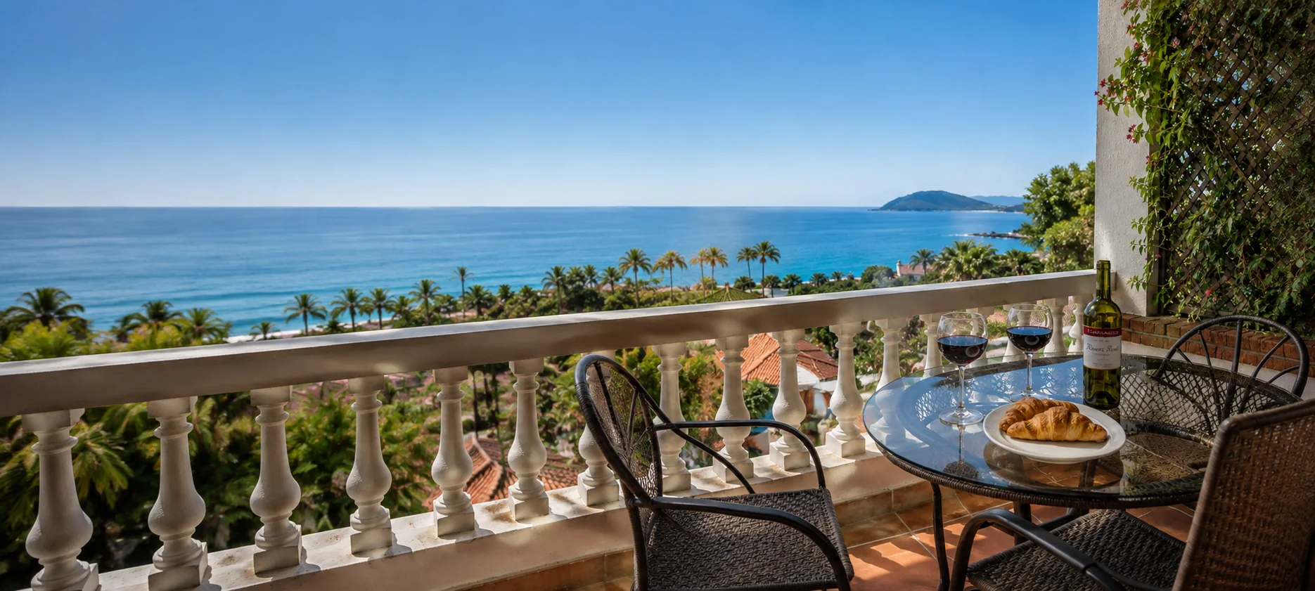 Ocean view from a private Ocean Vista balcony in Tamarindo