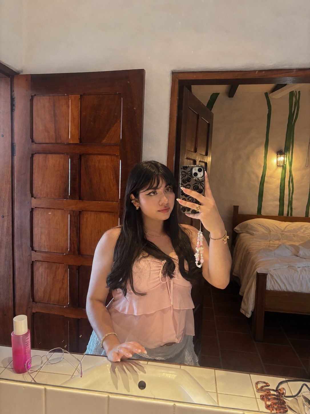 Judith getting ready inside Apartment 40 at Ocean Vista Tamarindo